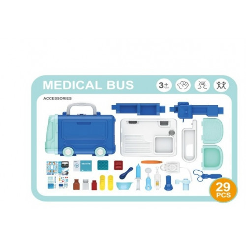 Tulimi Detský pojazdný autobus - Pohotovosť s príslušenstvom