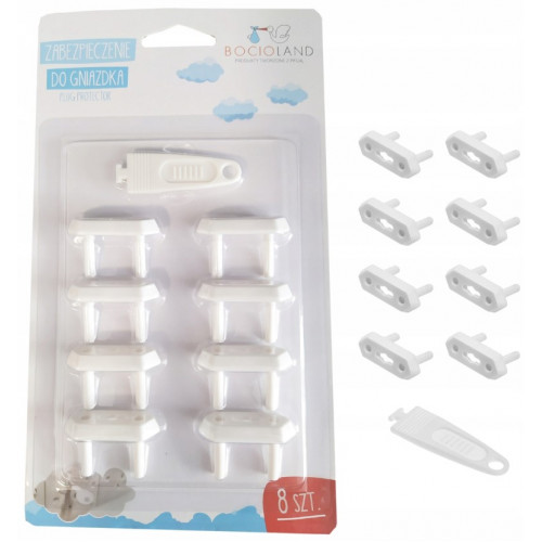 Ochrana zásuviek, 8 ks v balení