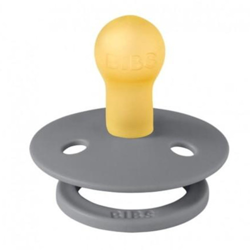 Kaučukový cumlík, BIBSKaučukový cumlík BIBS, 0-6 m, sivý