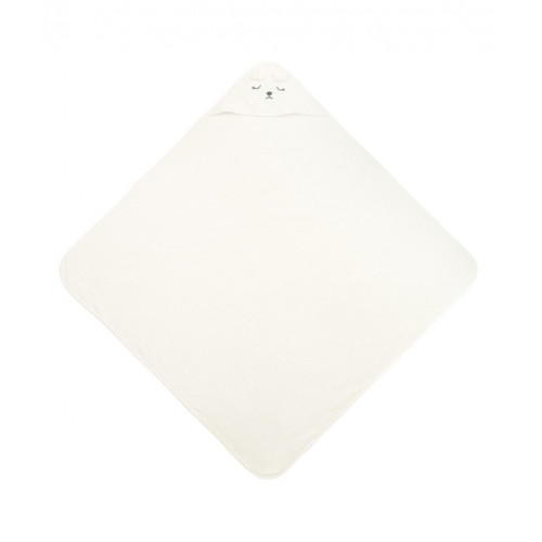Detská osuška 100x100cm, froté bavlna, Teddy - biela