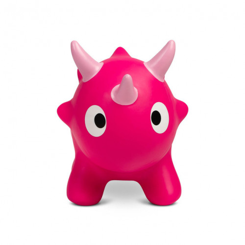 Skákacie Dino s pumpičkou, pink