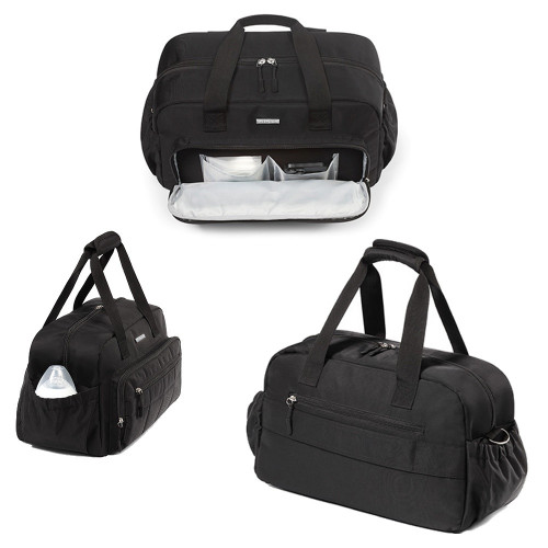 Štýlová cestovná taška nielen ku kočíku - čierna