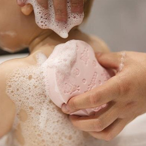 Detská hubka na umývanie - ružová