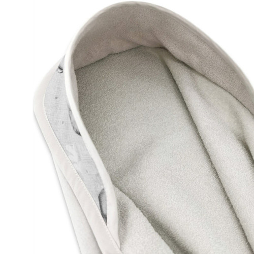 Detská osuška 100x100cm, froté bavlna, Kačičky - biela, púdrovo ružová