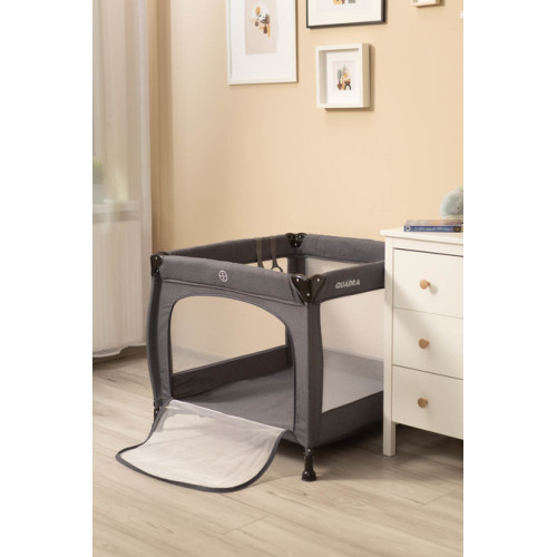 Detská skladacia ohrádka Quadra - grafit