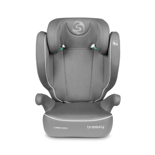 Detská autosedačka Breezy 2 v 1, 100–150 cm, sivá