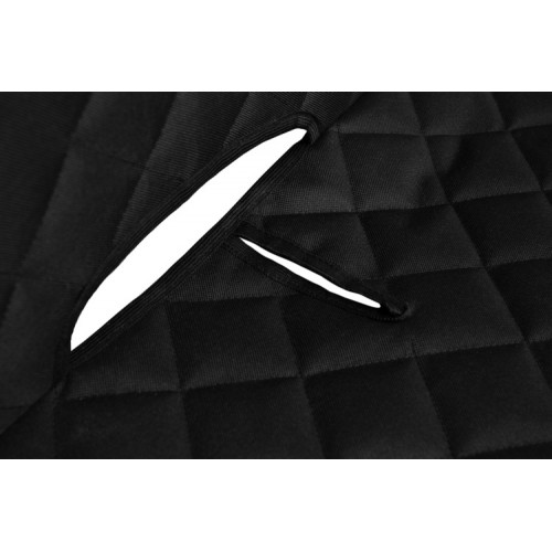 Prešívaná ochranná podložka sedadiel do auta - čierna