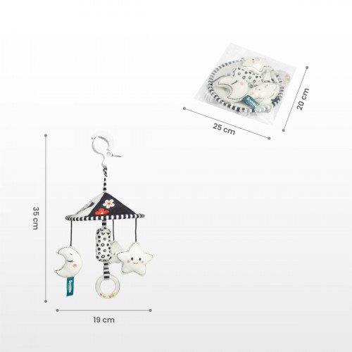 Kolotoč do kočíka black&white - Hviezdička