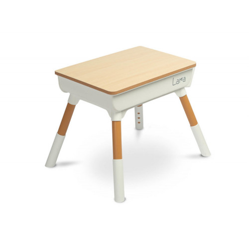 Detská sada nábytku Lara - Stôl a stolička - wood, biela