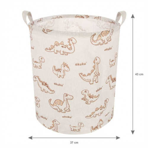 Kôš na hračky, skladací - Dino béžový