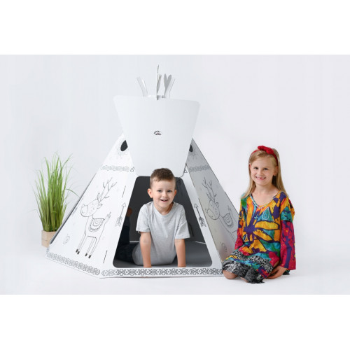 Detský kartónový domček- Teepee stan