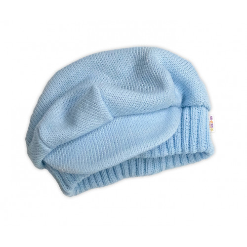 Rastúci pletený overálok 3D Hand Made malý Elegan - sv. modrý, biela