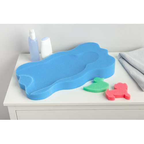 Matračka - huba na kúpanie bábätiek Maxi - modrá