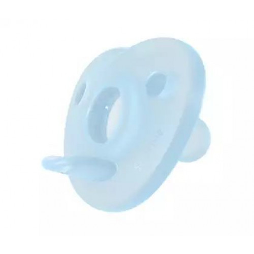 Silikónový cumlík Soothie, modrá, 0-6 m