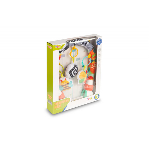 Edukačná hrazdička na kočík - farebná