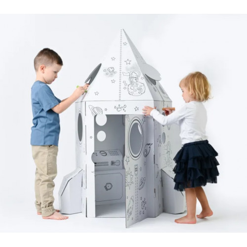 Kartónová vesmírna raketa, stredná