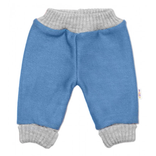 Rastúce obojstranné nohavice Hand Made, modrá-sivá