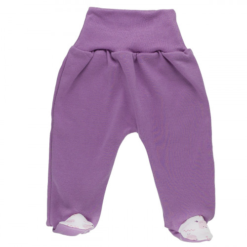 Zavinovacie dojčenské body + polodupačky, bavlna, 2D sada, MBaby, Vtáčiky - orgovánová