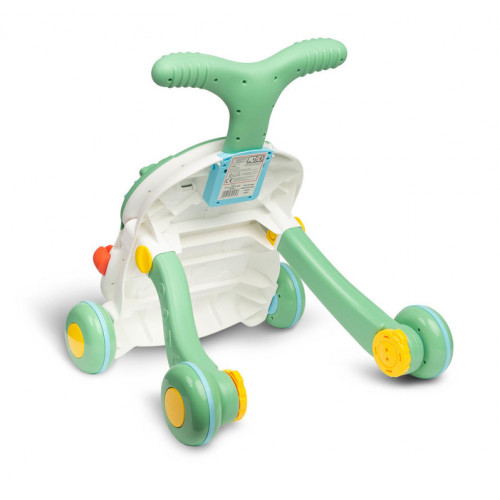 Detské interaktívne chodítko, stolček s príslušenstvom 2v1, TOYZ, zelené