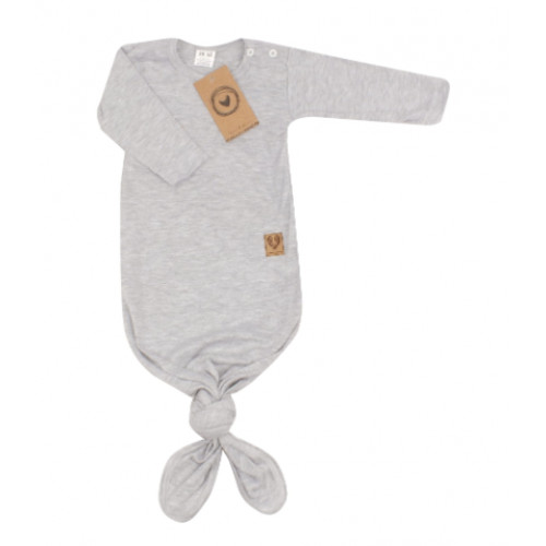 Z & Z Dojčenský rastúce bavlnený overal + čiapočka, sivý