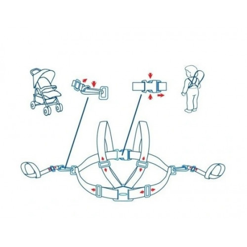 Remienky/šírky - sivo/ružové, BabyOno