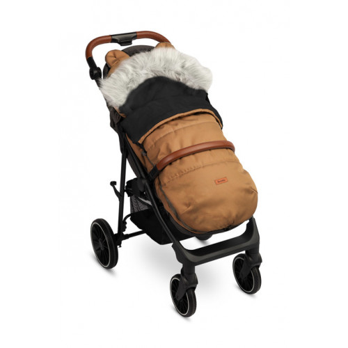 Zimný fusák s kožušinou 100x50cm, camel