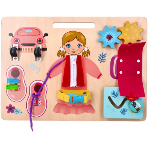 Adam Toys Vzdělávacia závesná, náučná tabuľa - Anička