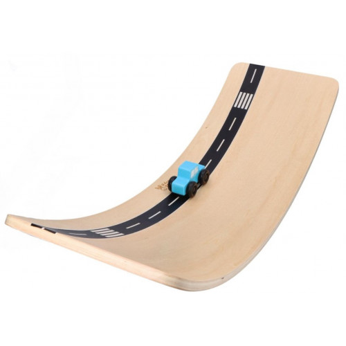 Balančná doska s plsteným povrchom a autíčkom, Adam Toys