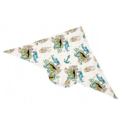 Detská bavlnená šatka so šiltom na zaväzovanie, Premium Baby Nellys, poklad