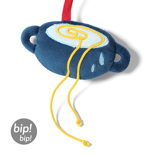 BabyOno Závesná edukačná hračka na kočík Small Cook - červená