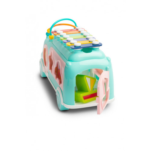 Edukačný hudobný autobus s vkladačkou, mätový