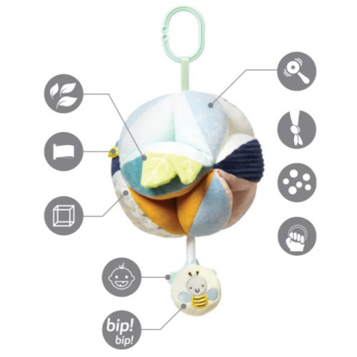 BabyOno Závesná edukačná hračka do kočíka, Woodland