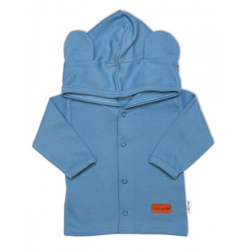 Bavlnená súprava pre bábätko do pôrodnice 5D, Made with love, modra