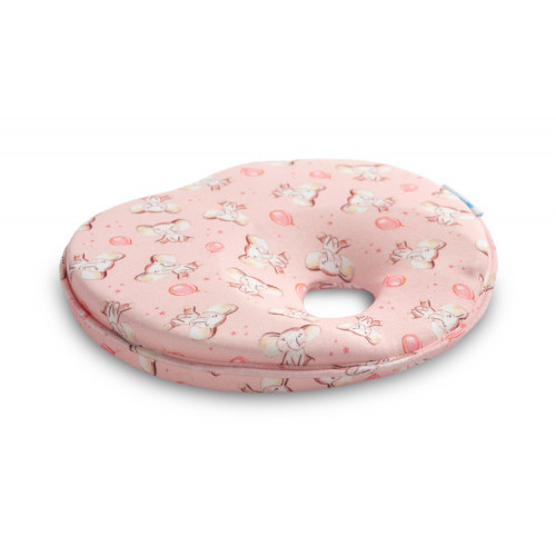 Ergonomický, tvarujúci vankúšik pre bábätko - Slony v ružovej