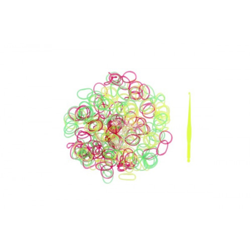 Urob si svoj náramok - gumičky na pletenie gumové mix farieb 200ks v sáčku