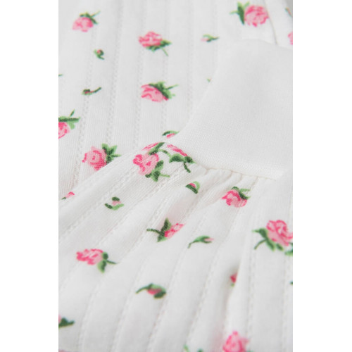 Zavinovacie body + polodupačky, 2D sada, Amélia, biela/ružová