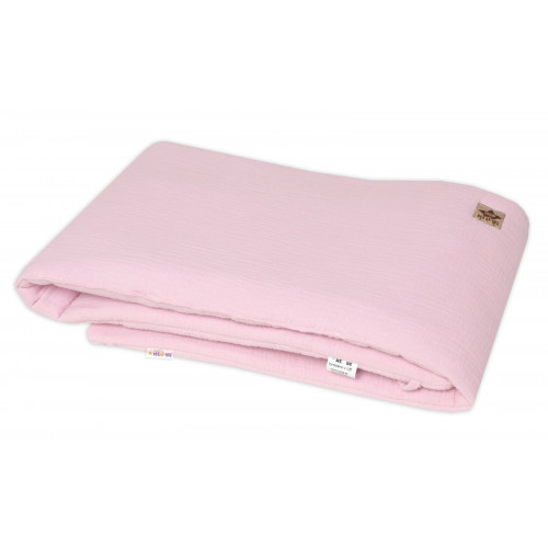 Mušelínový mantinel 160x33 cm, Baby Nellys, ružový