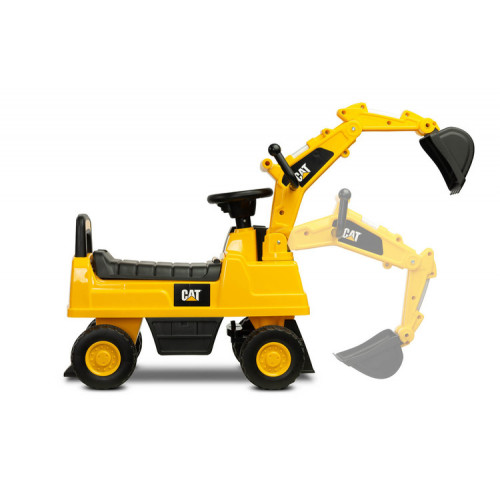 Odrážadlo, bager CAT, žlté
