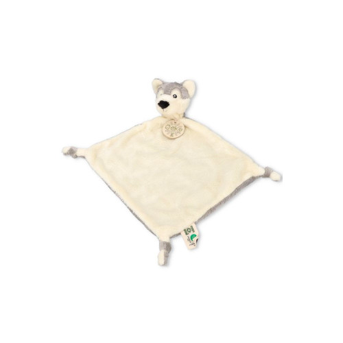 Nature Planet Maznáčik Vlk – plyšový maznák 29×29 cm, 0m+, sivý
