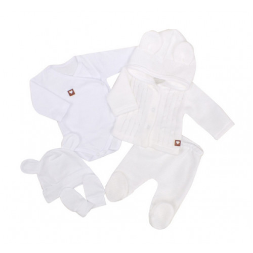 Z & Z 5-dielna kojenecká súpravička do pôrodnice - biela