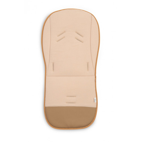 Vložka do kočíka, mušelín, Zábava v lese, béžová