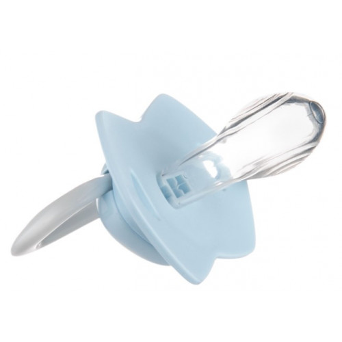 Canpol Babies 2 ks symetrických silikónových cumlíkov, 0-6m, Bonjour Paris, sivá/modrá