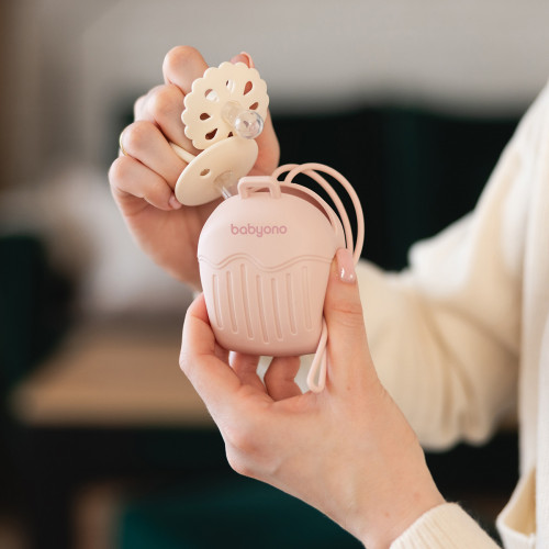 Silikónové puzdro na cumlík - ružové