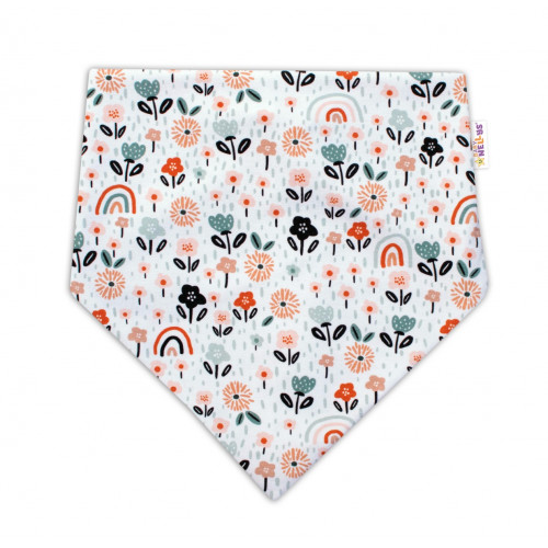 Baby Nellys Dvojvrstvová čiapka + šatka Palouček, smatanová, veľ. 92/98