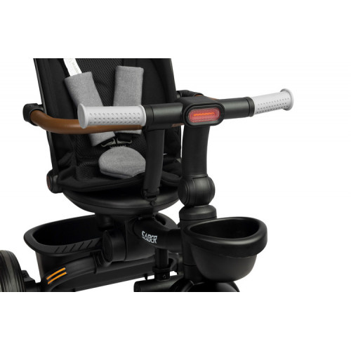 Multifunkčná detská trojkolka SABER - šedá, čierna