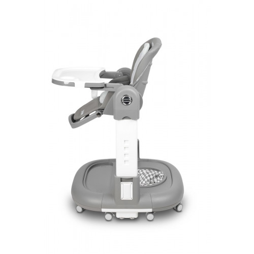 Detská multifunkčná stolička Sitron 3v1 – kŕmenie, hojdačka a chodítko - sivá