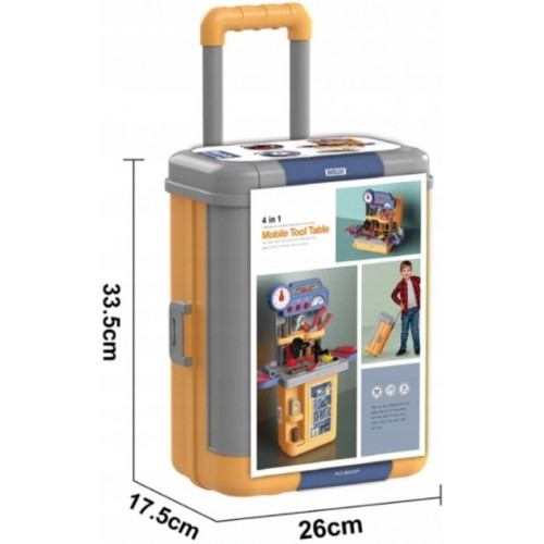 Tulimi Detská dielenská súprava v kuríku 4 v 1 - 39 ks