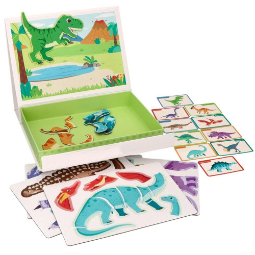 Magnetická vkladačka/puzzle Adam Toys, Dinosaurus