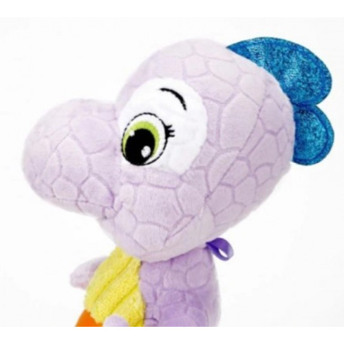 Bali Bazoo Plyšová hračka s hrkálkou - Dinosaurus Bendy, lila