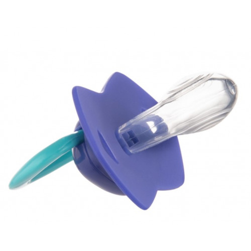 Canpol Babies 2 ks symetrických silikónových cumlíkov, 6-18m, Neon Love Baby, modré